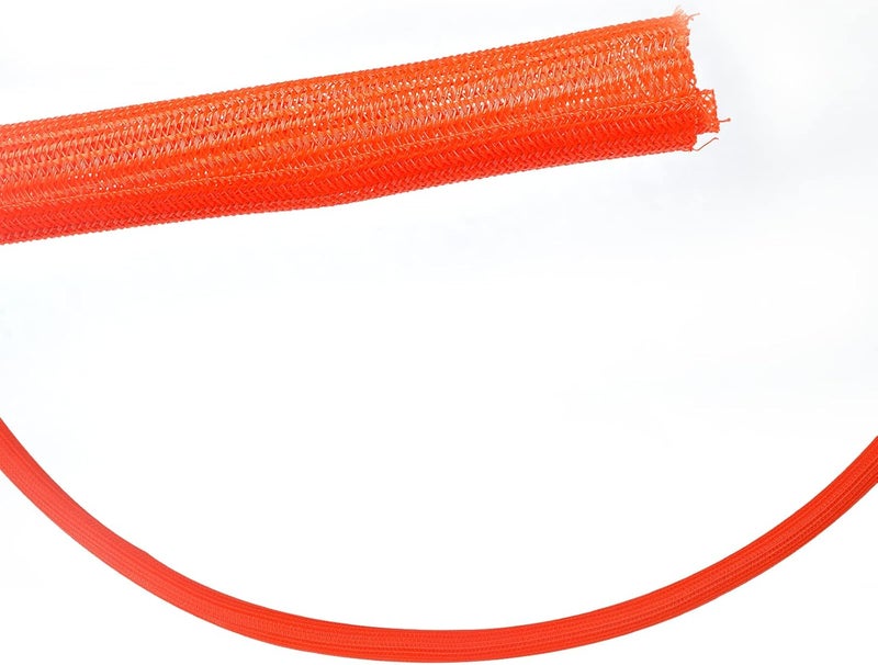 WANGDEFA 10 Ft High Visibility Chain Cover Kit High Visibility Yellow Cover Safety Barrier Cover for Both Indoor and Outdoor Environment (Orange) - Image 2